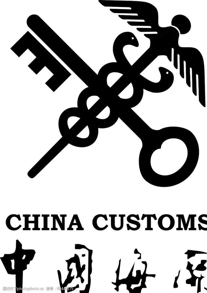 中国海关标志图片素材